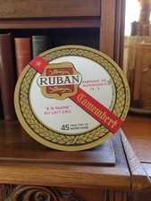 Vintage French Cheese Label Antique Curiosity Ribbon - Deadstock