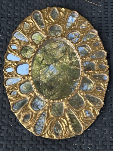 Miroir dore parclose soleil - miroir,