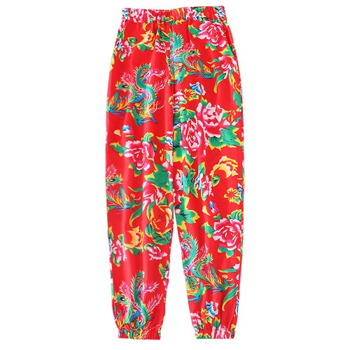 Unisexe coton floral - floral, pantalon