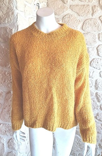 Pull ocre col rond neuf - , talia