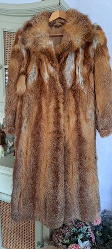 Manteau fourrure renard roux - manteau,