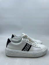 Versace White Leather Low Top Sneaker W 8