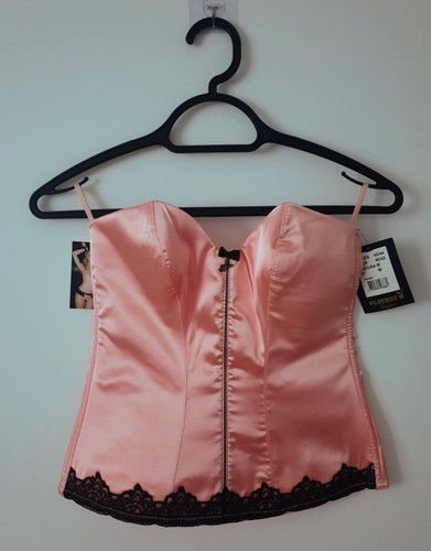 Bustier corset playboy rose - bustier,