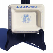 Vintage Cognac Croizet Earthenware Advertising Ashtray by Digoin Sarreguemines