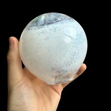 Ancienne Boule D’escalier En Verre Souflé 