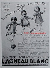 ADVERTISING THE WHITE LAMB BABY CLOTHING CHILD 1934 AD