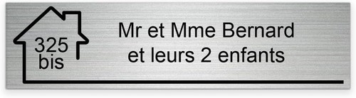 Plaque gravée personnalisée