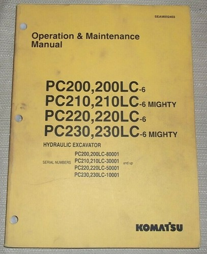 Komatsu pc200 pc210 - komatsu, pc220