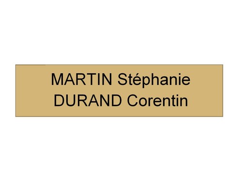Plaque etiquette boite - plaque,