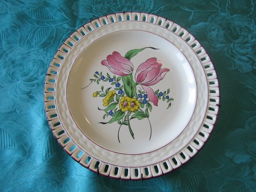 Assiette ajouré faïence - assiette,
