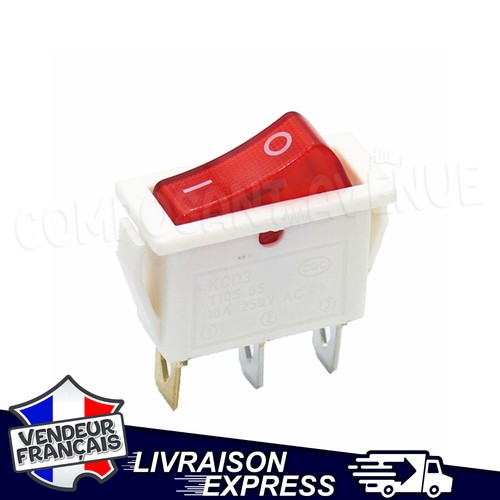 Interrupteur rectangle blanc - interrupteur,