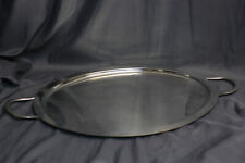 Plateau en métal argenté de