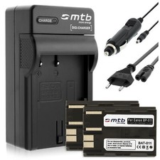 2x Batteries BP-511 + Chargeur pour Canon EOS 5D, 10D, 20D, 20Da, 30D, 40D, 50D