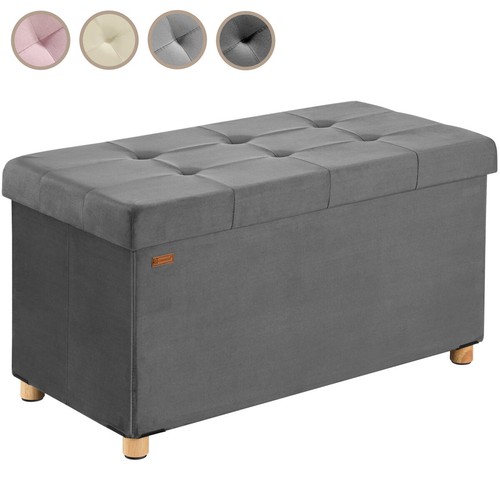 Banc rangement velours - banc, en