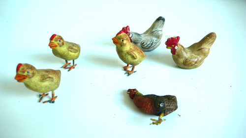 Lot poussins poules coqs - lot, poussins/poules/coqs