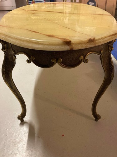 Table basse bronze marbre - bronze,