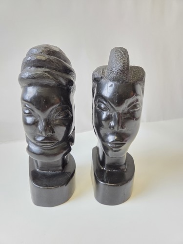 Duo bustes africains ébène - duo,