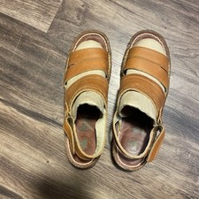 El Naturalista  Women Ankle Strap Sandal Shoes Brown Leather Size 40/ US 9 New