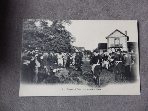 Cpa chasse courre en - chasse,