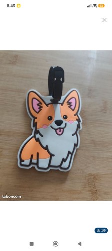 étiquette bagage corgi - Étiquette, de