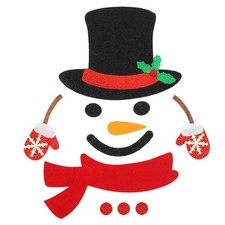  Stickers Noël Vitre Autocollant De Réfrigérateur Décorations Bonhomme Neige