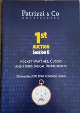 Catalogue de Montre et instruments aux enchéres 2008 GENEVE  - Patrizzi & Co