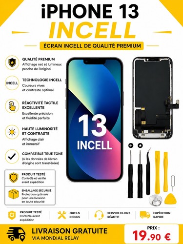 écran iphone incell - 13, +