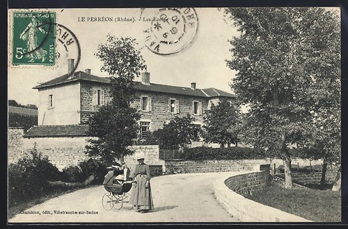 Cpa perréon rhône les - le,