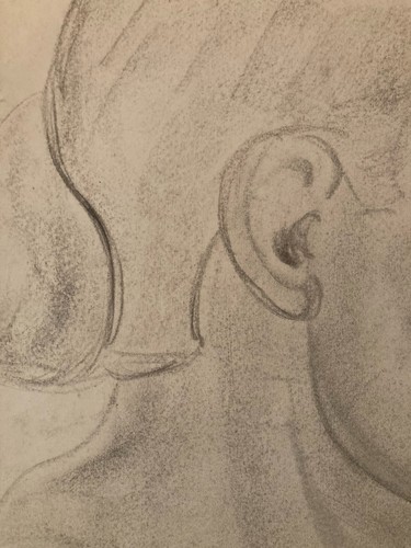 Beau dessin crayon - beau, portrait