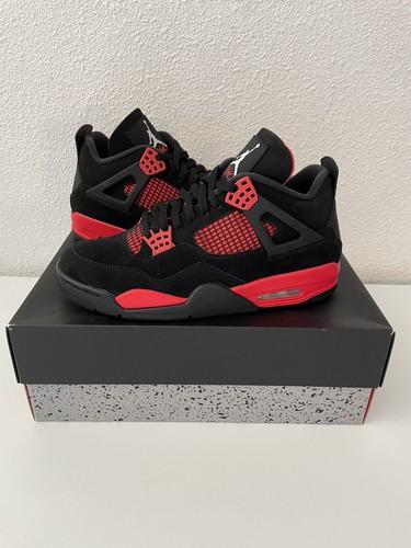 Air jordan retro - 4, red