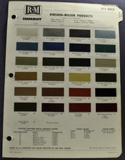 1972 Buick Paint Chip Colors