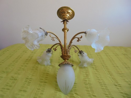 Ancien grand lustre suspension