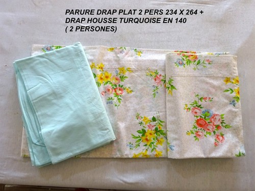 Parure lit drap - lit, plat