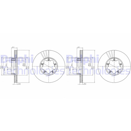 Delphi disques frein - disques,