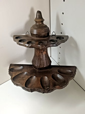 support en bois pour pipe à