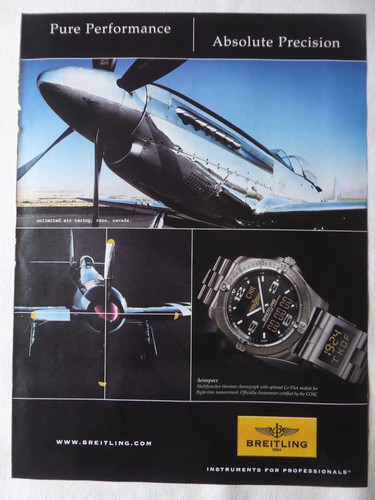 2007 pub montre breitling - pub,