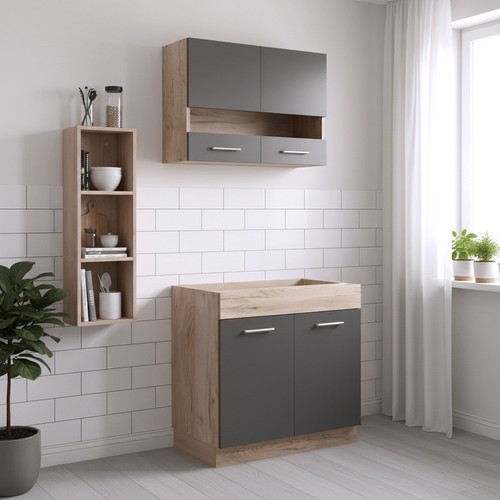 Cuisine équipée bloc - Équipée,
