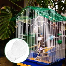  1pc oiseau cage extérieur suspendu boîte de bain en plastique petit oiseau