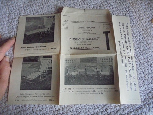 Lettre commerciale les rotins - commerciale,