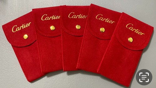 Cartier red pouch travel - cartier,