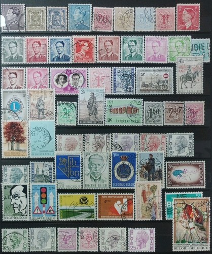 Lot timbres de - de, belgique