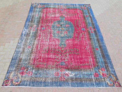 Tapis turc vintage - , fuchsia