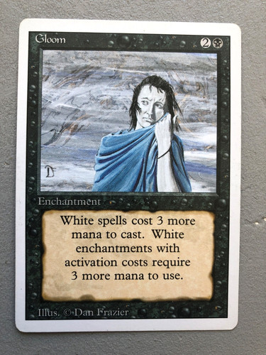 Mtg carte magic revised gloom - mtg,