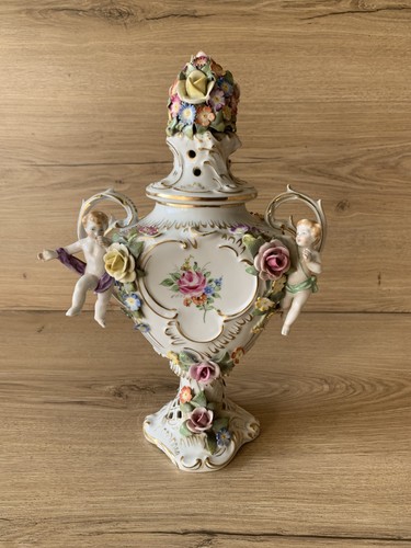 Ancien pot pourri porcelaine - ancien,
