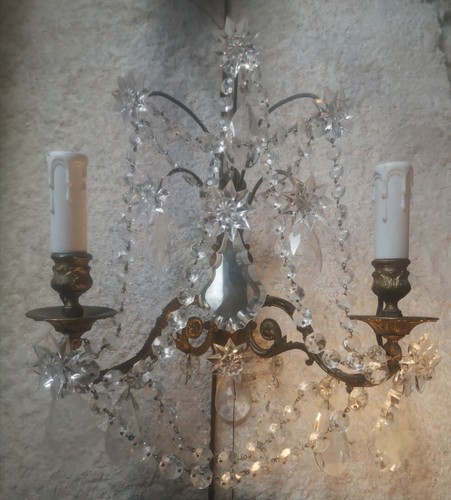 Paire appliques laiton et - d'appliques,