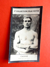 authentic photograph early 20th century Felix Potin Coll. 3 CADINE weight dumbbells