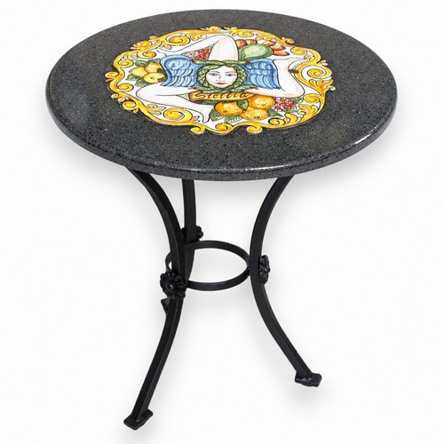 Table ronde pierre lavique - table,