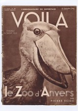 VOILA L'HEBDOMADAIRE DU REPORTAGE n°288  25/9/1936  ZOO D'ANVERS / CHARCOT  BE