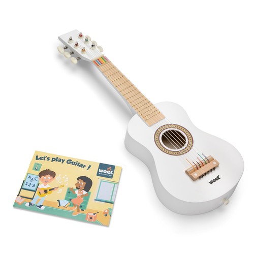 Guitare jouet blanche - guitare, en