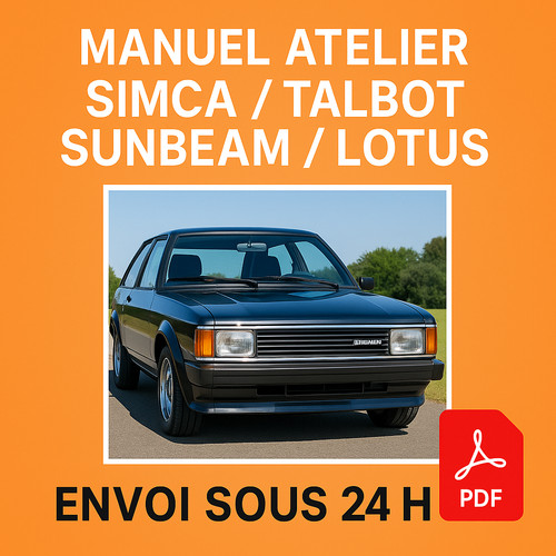 Manuel atelier simca - atelier, talbot